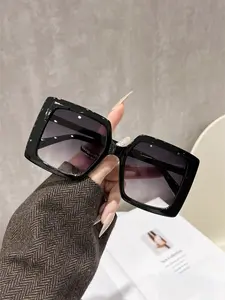 Women's Square Large Size Sunglasses, Perfect for Daily Wear, Beach Vacation, Casual Activities, Stylish and Comfortable