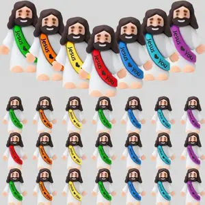 25 Assorted Mini Jesus Figures – Faith-Inspired Fillers for Eggs, Group Events, Party Activities, and Gift Handouts