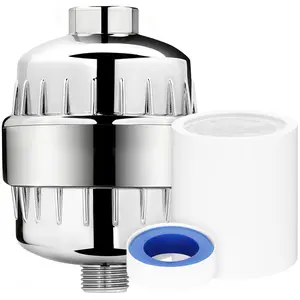 BBLIFE Upgrade Much More Efficient Plastic Shower Filter, High Revitalizing Shower Filter to Remove 99% Chlorine, to Clean Hard Water, Refresh Water Condition, Improve Your Skin and Hair, BPSF