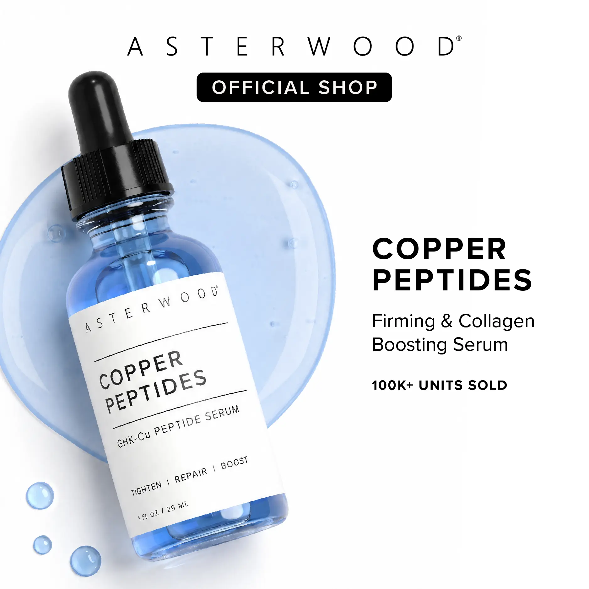 GHK Cu Peptide Serum – Copper Peptide Serum for Tightening, Collagen Boosting & Hydrating – Topical GHK-Cu with Hyaluronic Acid GHK Cu Peptide Serum – Copper Peptide Serum for Tightening, Collagen Boosting & Hydrating – Topical GHK-Cu with Hyaluronic Acid