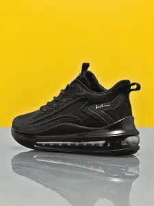 Breathable Mesh Running Shoes, Sporty Casual Style, Anti-Slip Durable Sole, Lightweight for All Seasons, Ideal for Jogging and Travel, Breathable Running Sneakers
