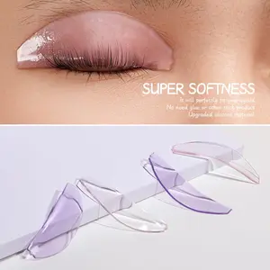 1 Pair Silicone Lash Perm Pads, Ultra Thin Softening Lifting Lashes Rods, Lash Lift Shield for Eyelash Perming Or Eyelashes Dyeing,Can Be Used Brow Tint And Lift, Suitable for Salons and DIY