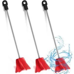 3 Pcs 11 Inch Paint Stirrer for Drill, Paint Mixer Attachment, Helix Epoxy Mixer for Concrete Resin Silicone Stirrer Paddle Works with Most Drills