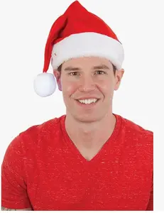 Santa Hat - LED Light-Up Ball - Costume Accessory - One Size