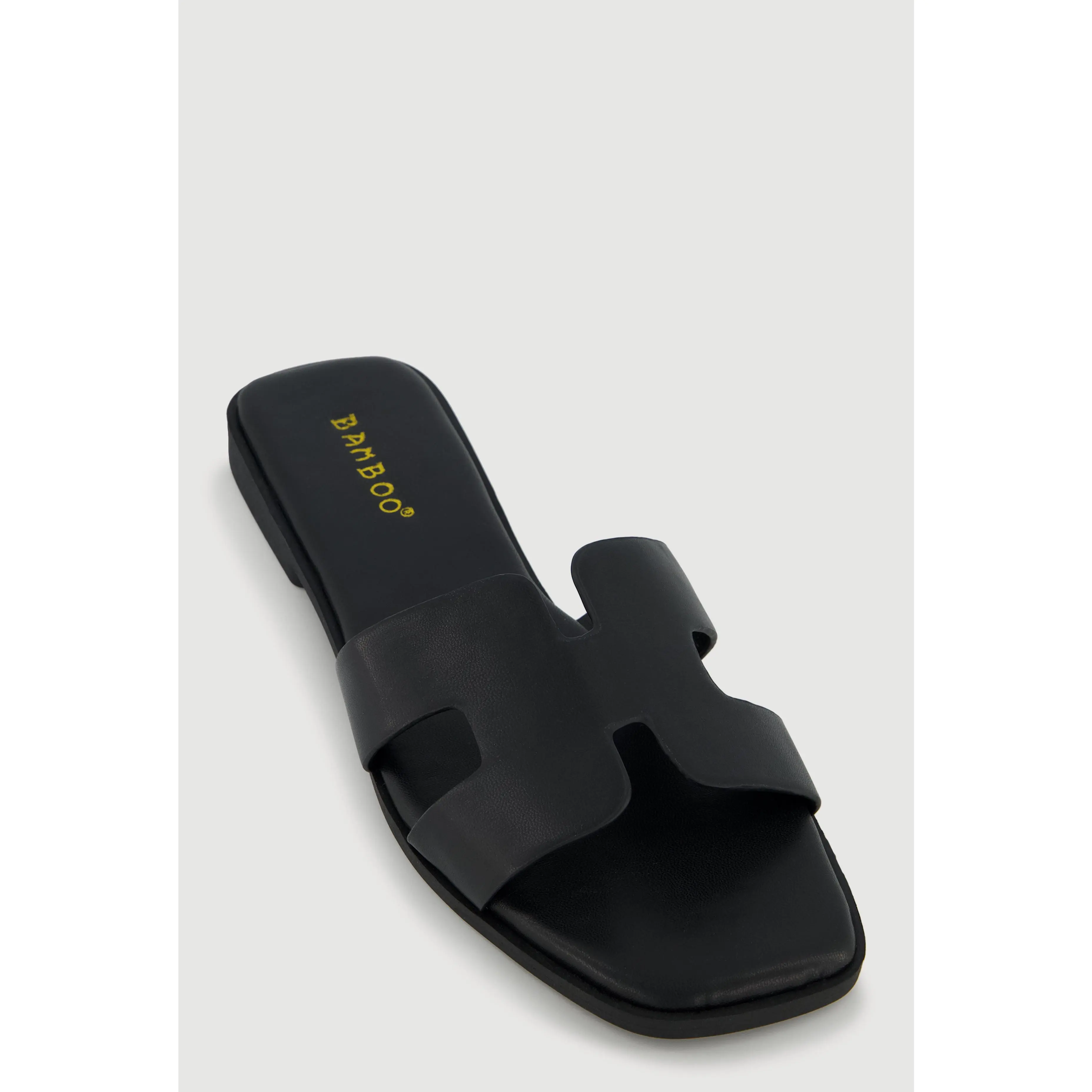 H Band Open Toe Slide Sandals