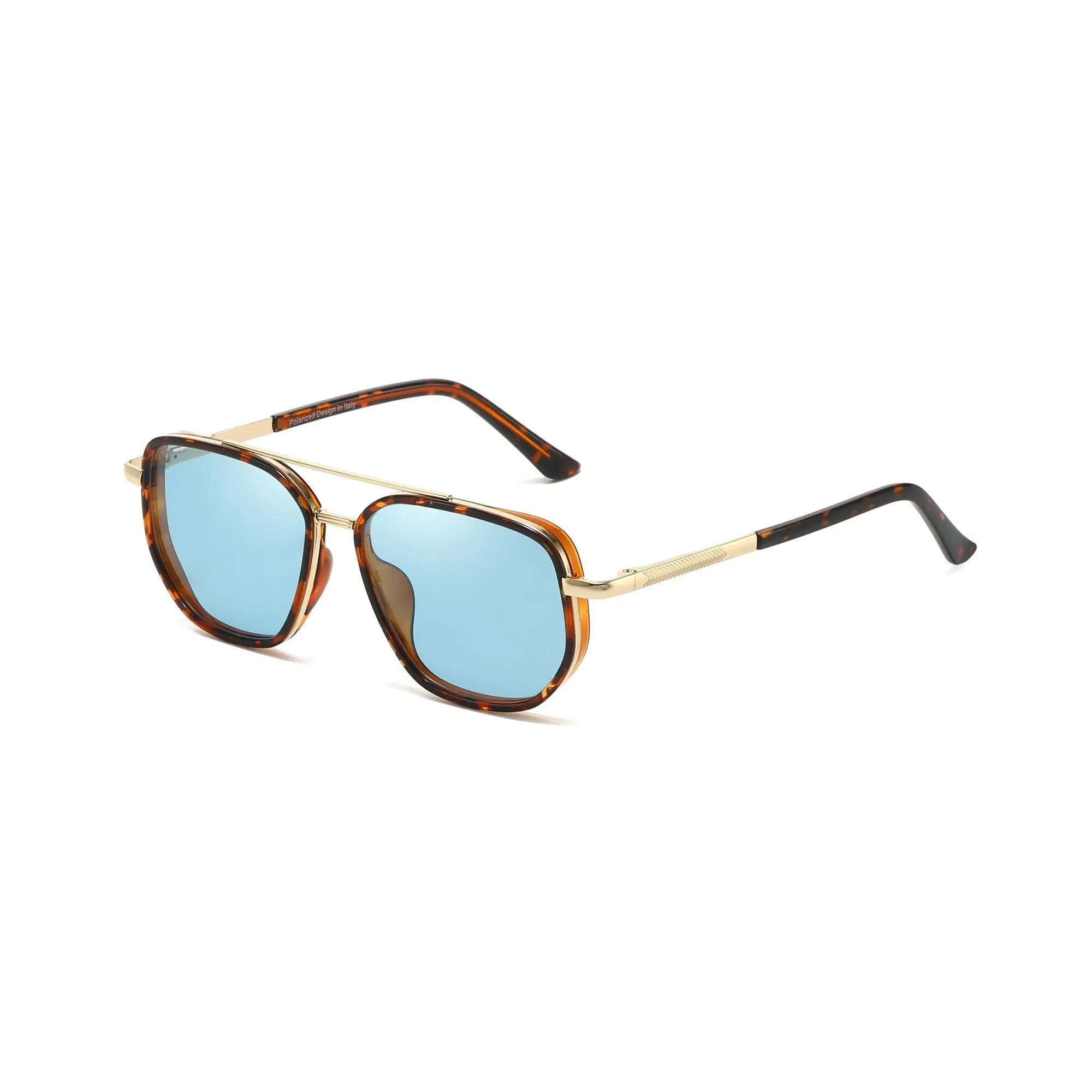 SODQW Women's Polarized Tangle-Free Aviator Sunglasses, Square Frame, UV400 Protection, Ideal for Driving