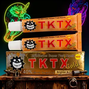TKTX Tattoo Numbing Cream Gold Edition | Maximum Intensity | 6-8H Painless Soothing Care​ 10g
