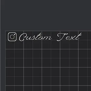 Customize Your Instagram Tag (Put Name in Notes)