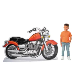 72" x 44" Motorcycle Party Cardboard Cutout Stand-Up