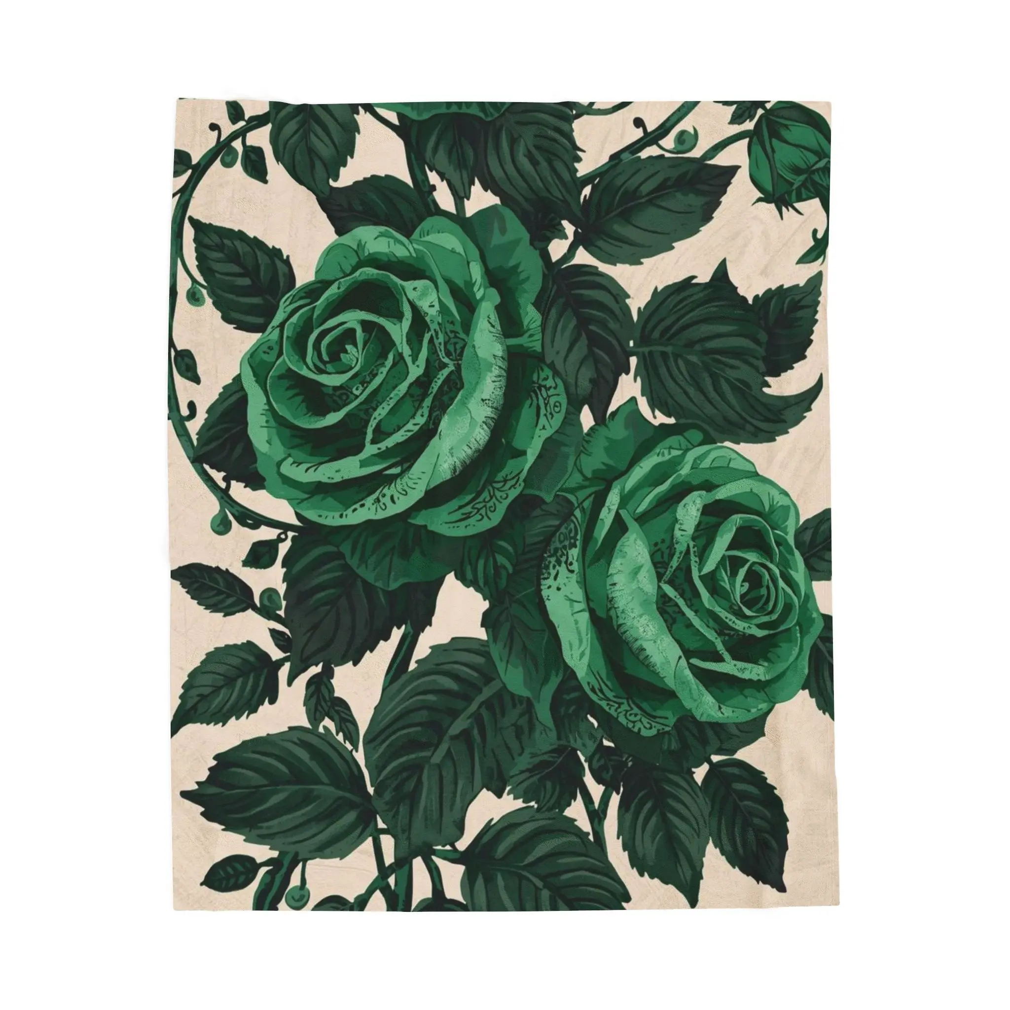 Cozy Floral Velveteen Plush Blanket, Unique Gift for Home Decor, Perfect for Warmth, Weddings, Birthdays, and Holidays