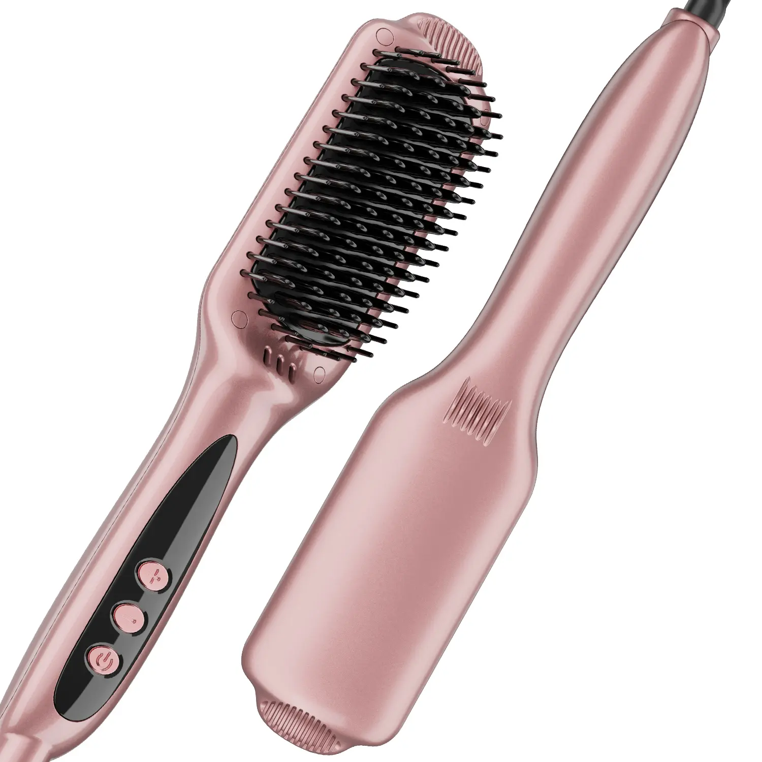 Ionic Hair Straightener Brush for Women, Dense Bristles Straightening Brush  for Thick Curly Hair, 12 Temperature Settings, Dual Voltage, Salon-Quality  at Home - TikTok Shop