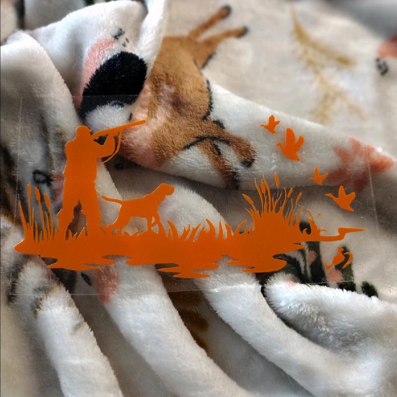 Duck Hunting Decal Sticker(Orange)