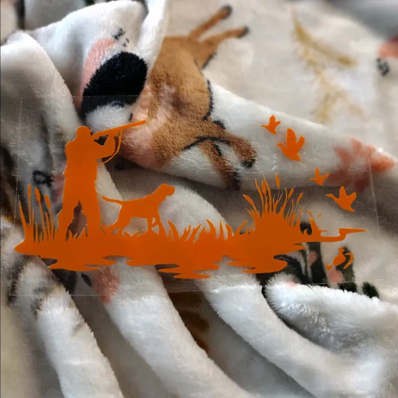 Duck Hunting Decal Sticker(Orange)
