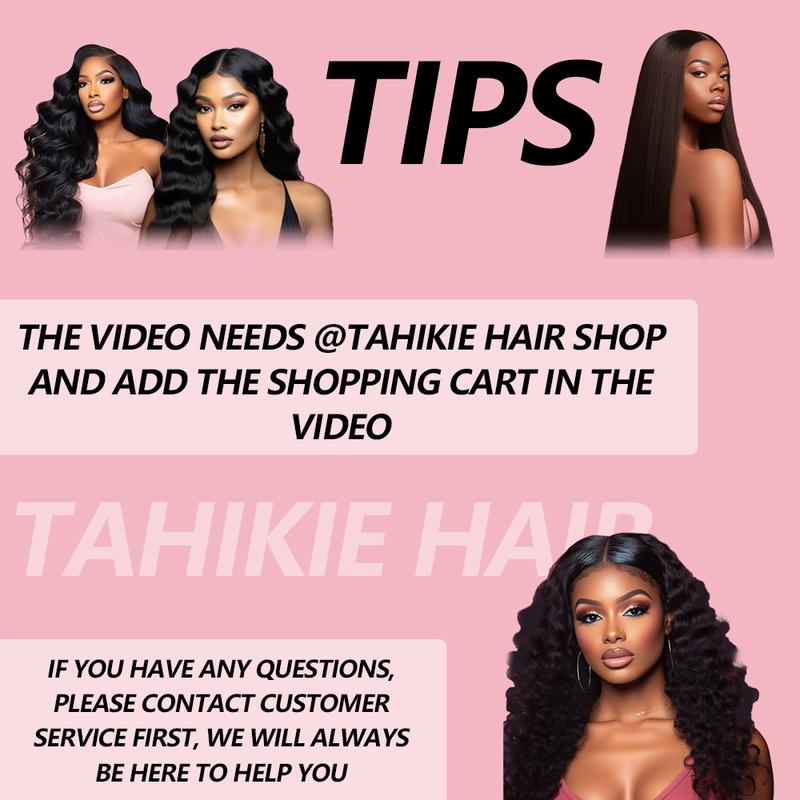 NOT FOR SALE-TAHIKIE HAIR Customer Show Win Gifts & Wigs