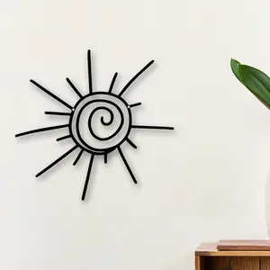 Contemporary Metal Sun Wall Sculpture, Fashionable Outdoor Beach Decor, Durable Home & Garden Artwork, Stylish Wall Hanging Decoration
