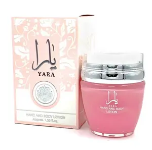 Lattafa Yara Hand & Body Lotion for Women (1.53 Oz) - Nourishing and Moisturizing Formula Body Care Skin Care Daily Comfort Cosmetic Hydrating - Scented Moisturizer for Her