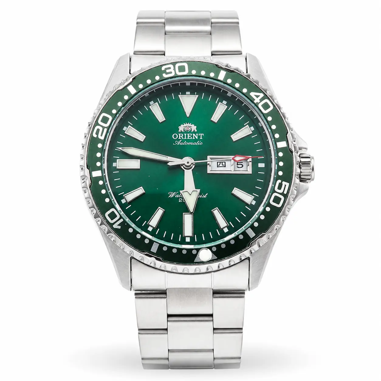 Men's Automatic Mechanical Watch - Multi-colored dial, silver stainless steel strap - Stylish men's accessory