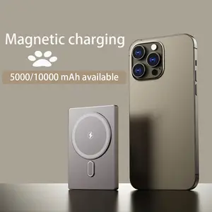 Magnetic power bank with digital display | Say goodbye to tangled data cables | Free Type-C cable when ordering Phone Smartphone Charging power bank magnetic power bank