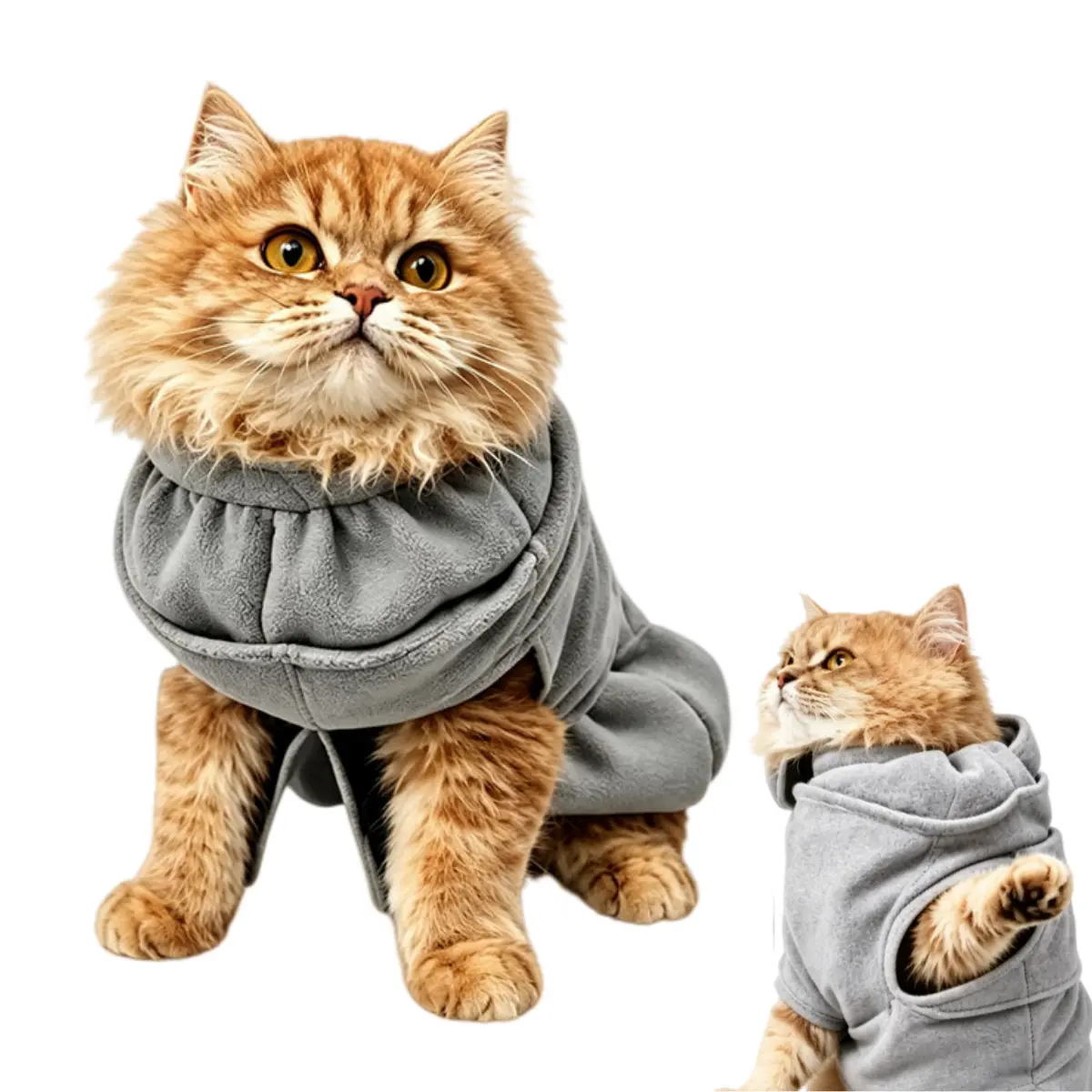 Cat Calming & Restraint Wrap, Pet Grooming Supplies & Grooming Goods - Fabric Burrito Design, Versatile for Vet Visits, Nail Trimming (Medium/Large)