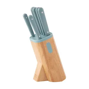 BergHOFF Stainless Steel 7Pc Knife Block Set