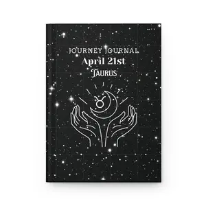 Celestial Journey Journal | Taurus Gift, Star Sign Notebook, Astrology Diary, Personalized Writing Journal, Cosmic Planner