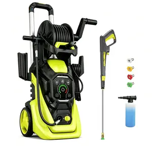 Pressure Washer with Smart Control and 15 Levels of Adjustment, 4500 PSI 2.2 GPM Electric Pressure Washer, Kink Resistant Hose, Quick Connect Fittings and Soap Tank for car, home, driveway, patio, fence, sidewalk, balcony, furniture Cleaning