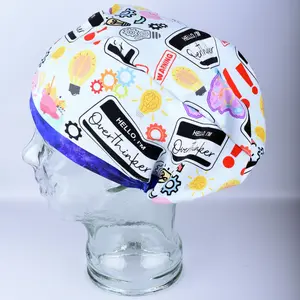 Overthinker Funny Scrub Cap - Euro Style Nurse Scrub Hat for Medical Professionals