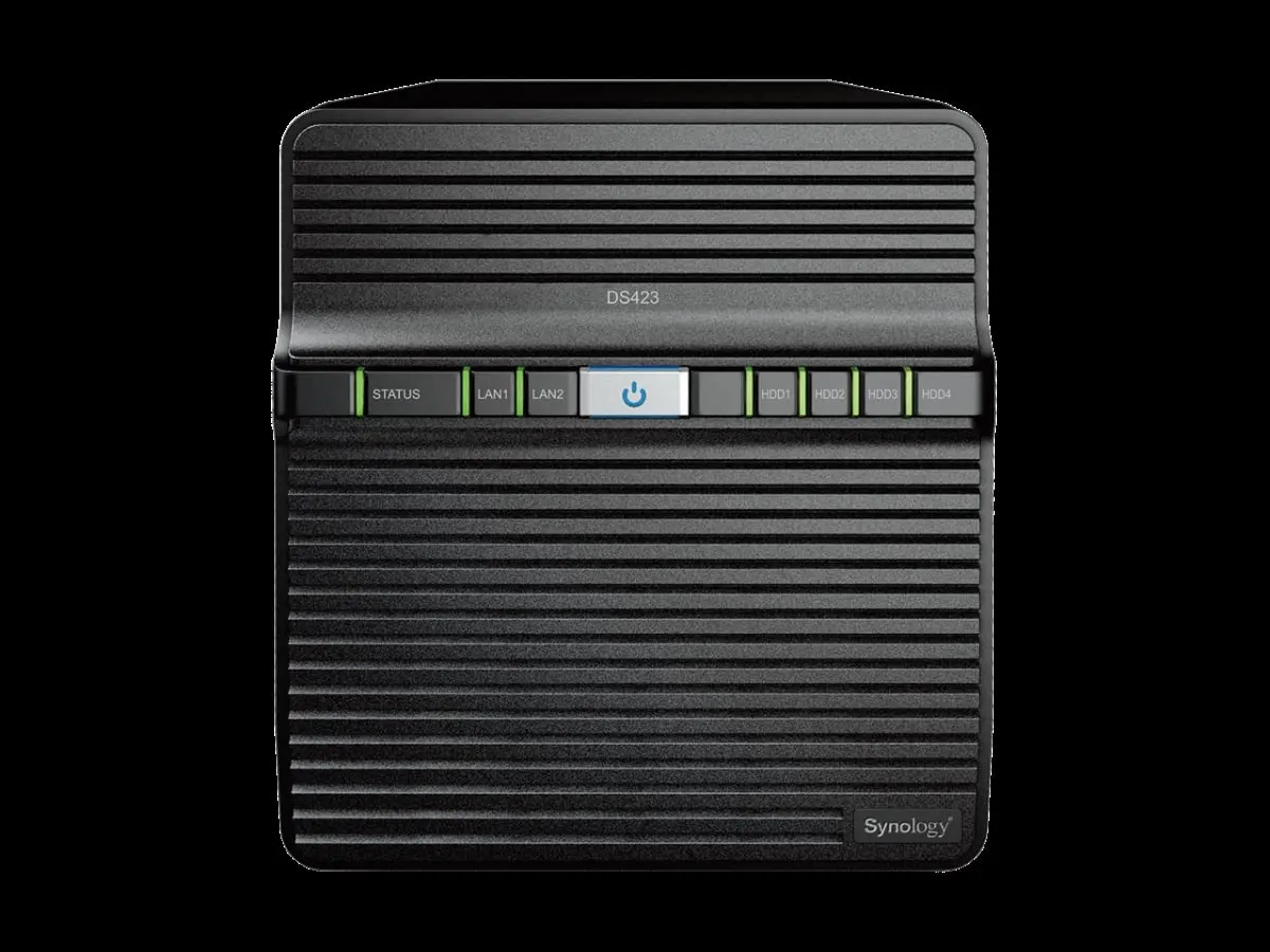 Synology 9B22-108-830 DS423 4-Bay DiskStation NAS Enclosure - NVR Surveillance System, File Storage, Data Backup, Synology Drive for Small Business Owners, Max 72 TB Capacity