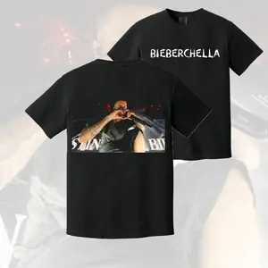 Bieberchella JB Heart Black T-Shirt #BieberchellaTee #JBHeartTShirt #RetroConcertTee