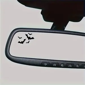 Bat Decal, Rearview Mirror Bat Decal, Halloween Car Decal, Spooky Decal, Flying Bats, Laptop Decal, Goth Decal Car Accessories, Vinyl Decal,car mirror sticker