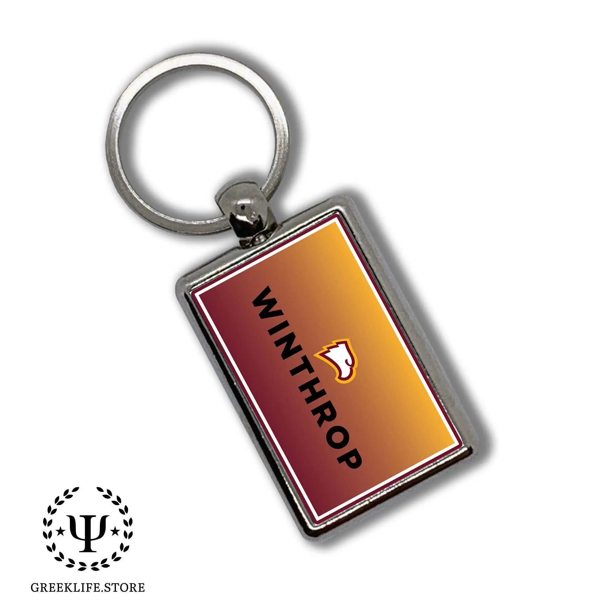 Winthrop University Keychain Rectangular