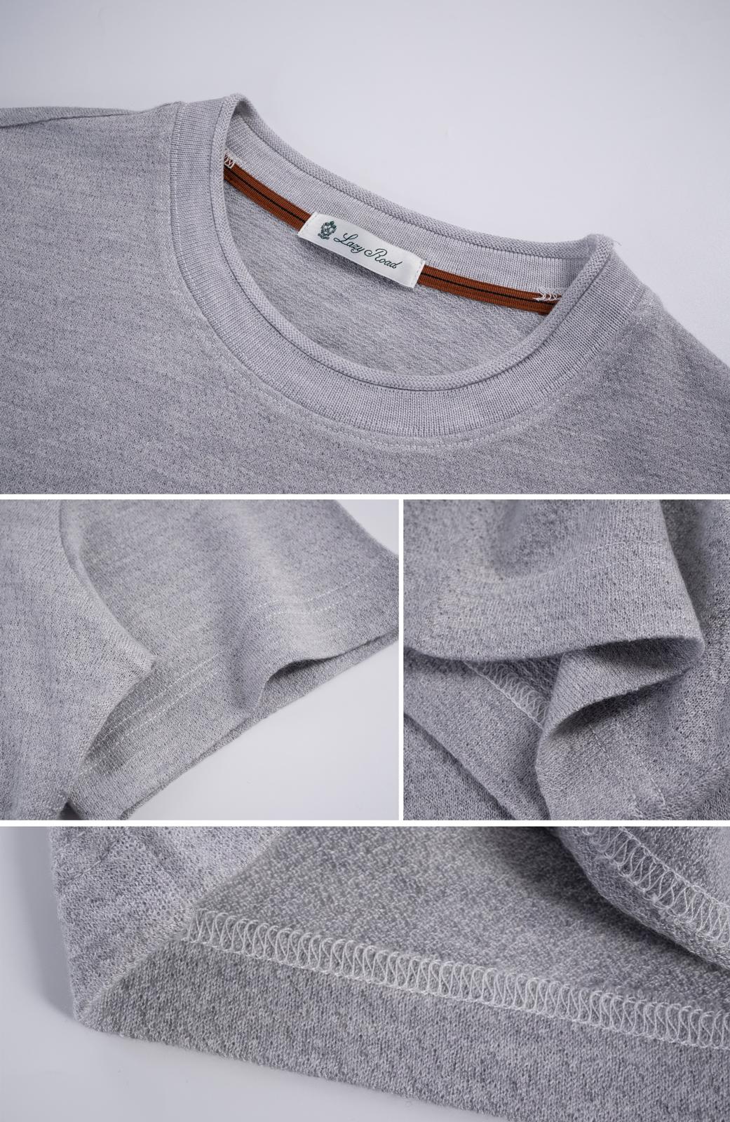 LazyRoad Old Money Style Silk-Wool Blend T-Shirt, Light Luxury Solid-Color Basic Short-Sleeve (Coffee)-16268