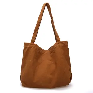 Simple shopping bag with large capacity Lazy style shoulder bag canvas bag