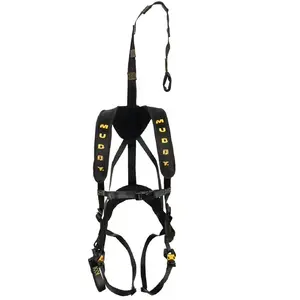 Safety Treestand Harness with Standard Quick-Release Black