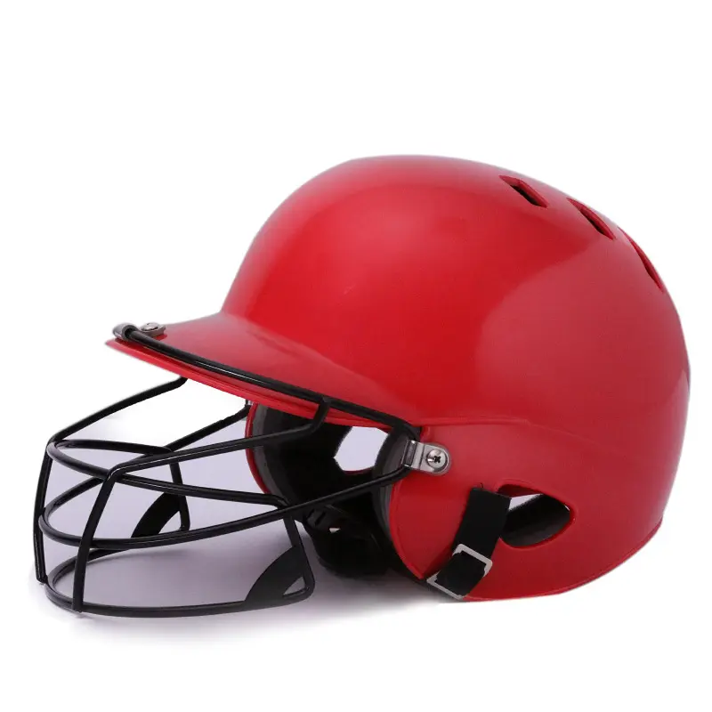 Baseball Helmet Hitting Helmet Training Game Helmet Single Binaural Softball Catcher Protective Head Protection Face Protection