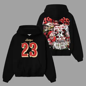 Run CMC Christian McCaffrey 23 The Faithful Game Day Cotton Hoodie T-Shirt (Made In US), White Lightning, McCaff Daddy  Fans Outfit, Faithful Nation Niner Vampire Outfit, Gift For Football Fans
