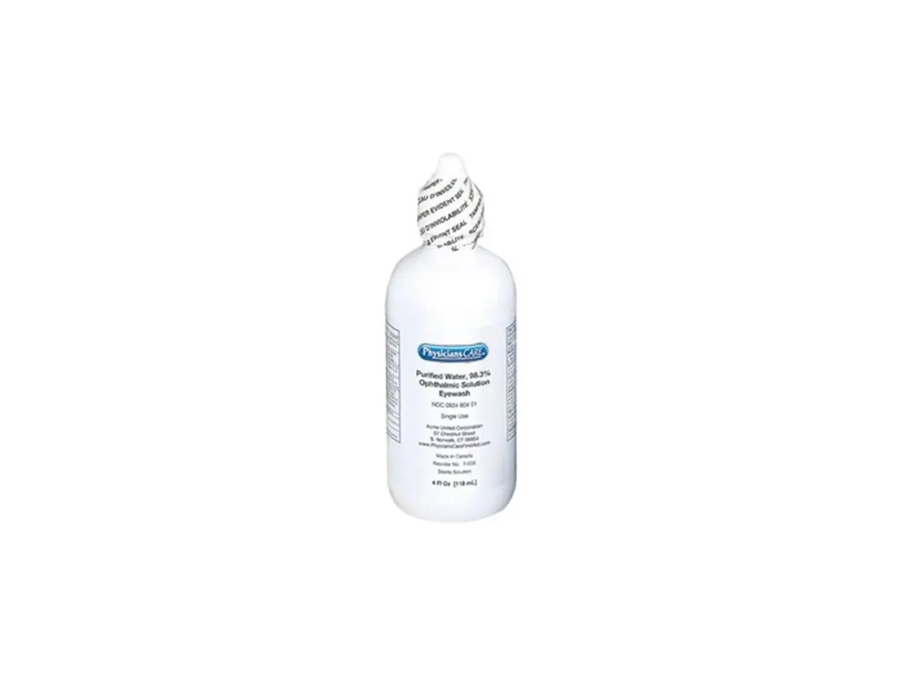 Personal Eye Wash Bottle, 4 oz. Personal Eye Wash Bottle, 4 oz.