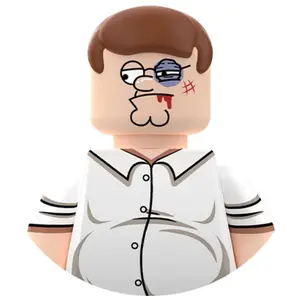2025 NEW Anime Family Guys Peter action Figures Set with 5 Different Expressions, Detailed Facial Features Classic Outfits