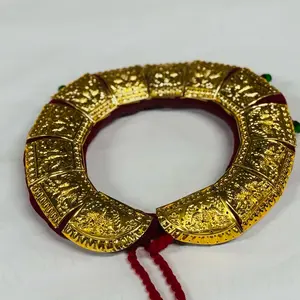 Tikma Mala Gold Plated for Nepali Dancer Cultural Dance Ornaments - Perfect for Festive Occasions