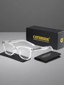 Retro Black Frame Glasses Unisex TR90 Core Legs CP Temple Tips Color Block Design Simple Street Punk Hip Hop Style For Travel Cycling Music Festival Party Photography Prop Urban Decoration
