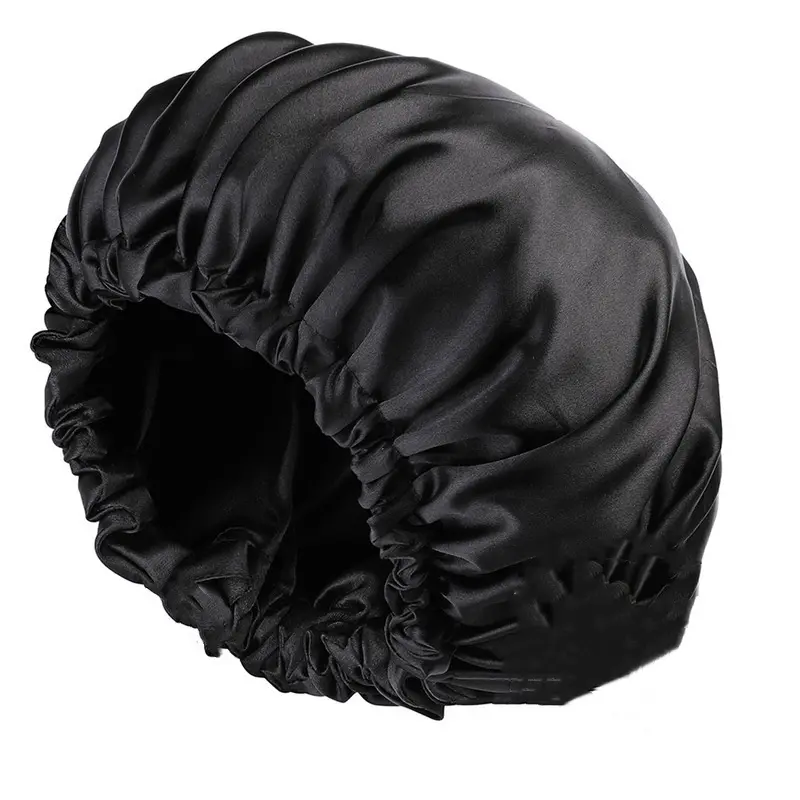 Bonnet Soft Silky Satin for Sleeping, Shower Hair Caps for Women, Bonnet for Frizzy Curly Hair