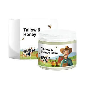 Tallow & Honey Face Cream, Daily Moisturizing Hydrating Lotion, Lightweight Fast Absorbing, Soft Smooth Skin Care