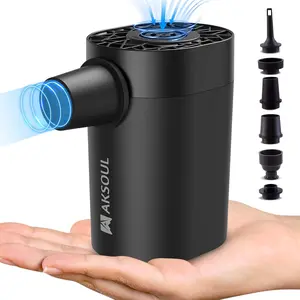 Portable Air Pump for Inflatables: Electric Pumps for Air Mattress Air Bed Pool Floats Raft (Basic & Tiny & Upgraded)