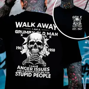 Gen X Customize Year Badass Generation T-shirt, 100% Cotton Unisex Graphic Crew Neck Long Sleeve, Autumn Casual Christmas Pull On for Men and Women	