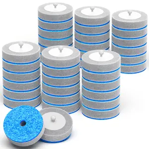 CTIME Disposable Toothbrush Heads Value Refill Pack 36 Replacement Heads for CTIME Scrubber No Odors Softens Stains Traditional