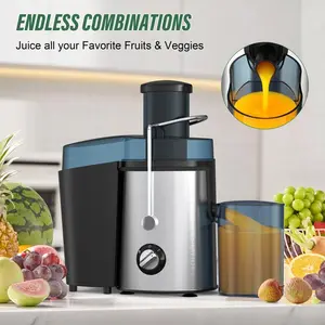 Centrifugal Juicer Extractor with Larger 3.2'' Feed Chute, 3-Speed Setting, Easy to Clean, Upgraded Stainless Steel Juicer Extractor for Fruits & Vegetables