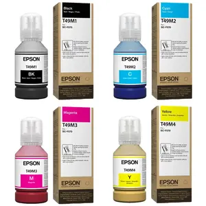 Epson T49M Sublimation Ink Set – CMYK 4 Pack (140mL Each) Genuine Epson Dye-Sublimation Ink for SureColor F170 & F570 Printers