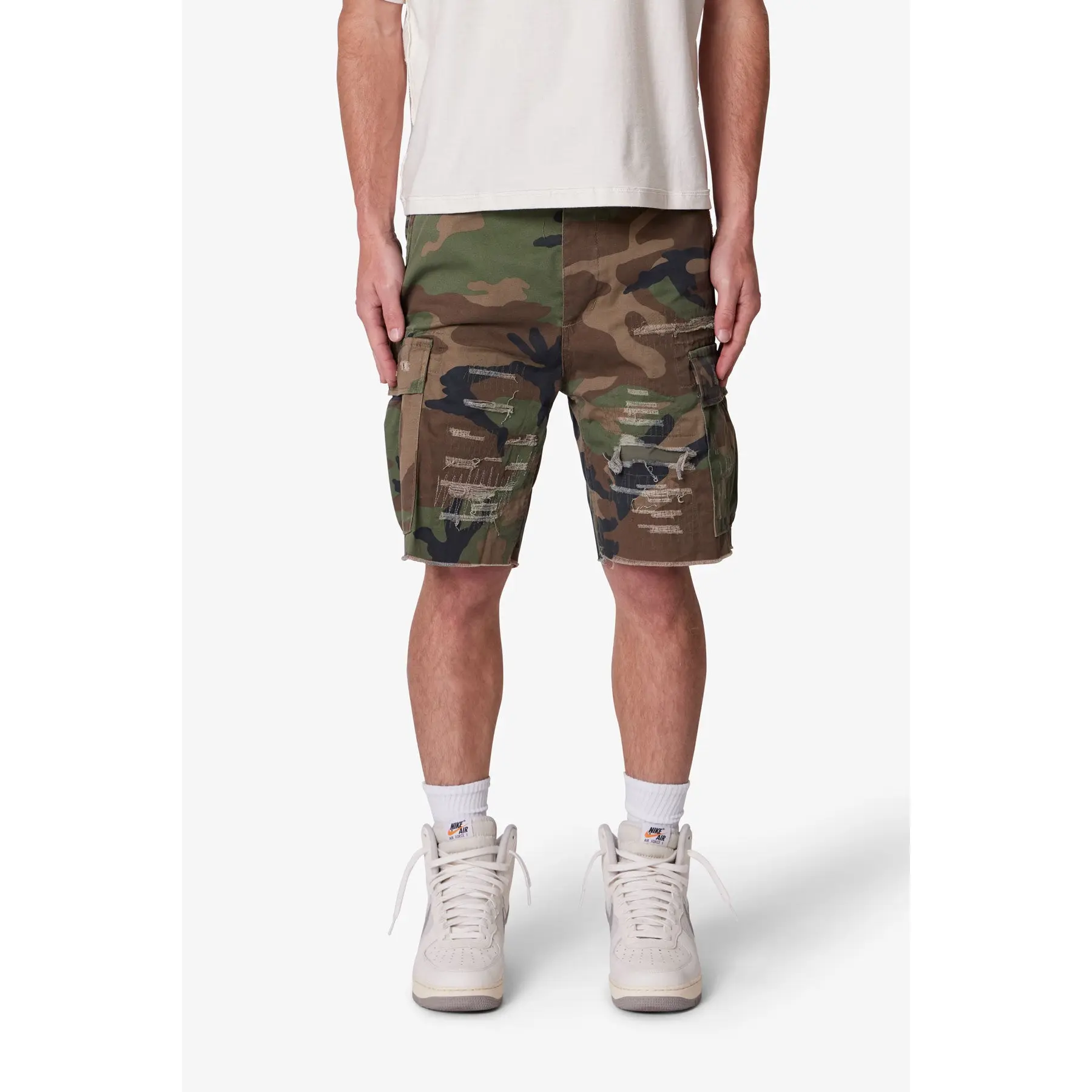 mnml Distressed Cargo Shorts mnml Distressed Cargo Shorts