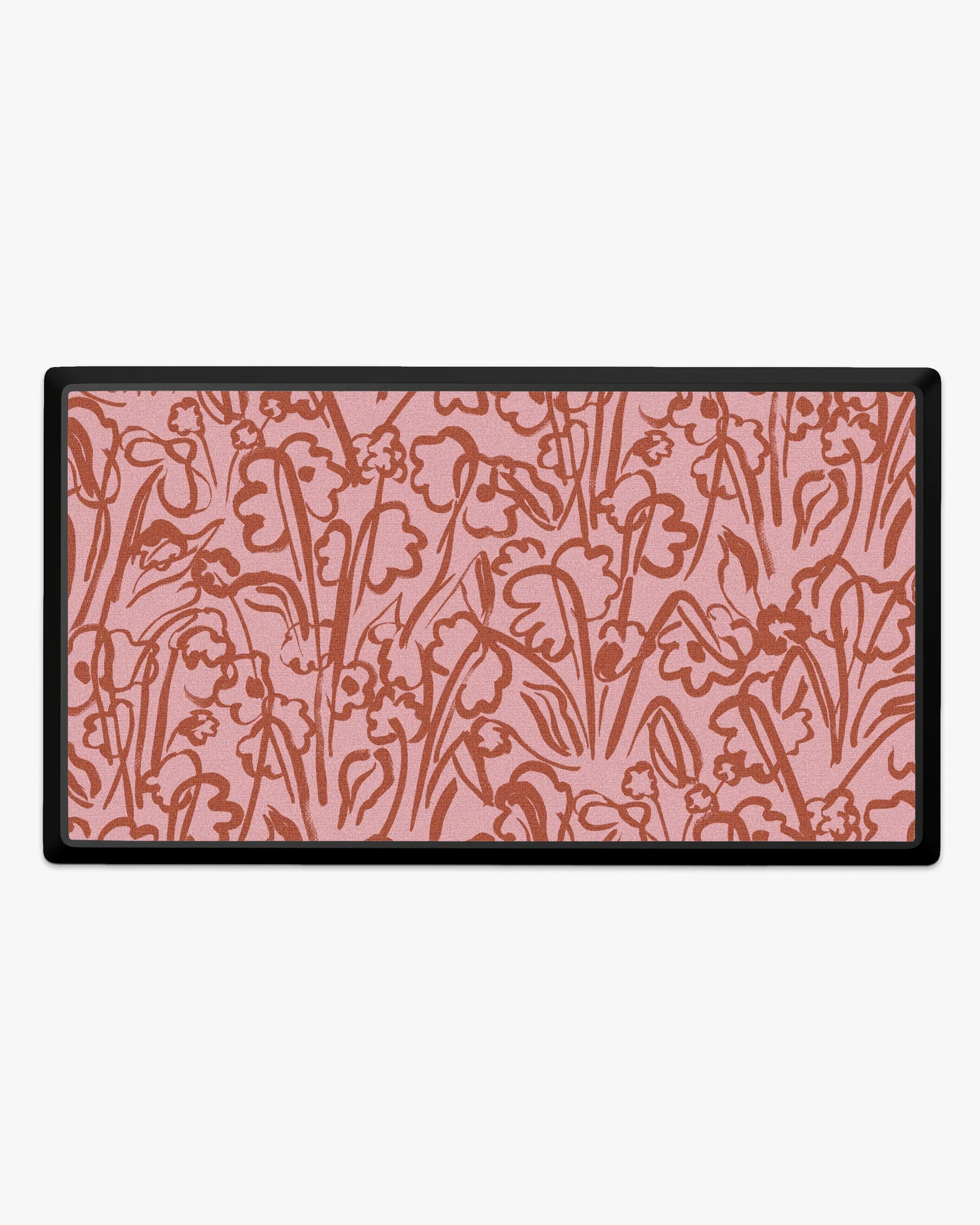Ensikukat Pink & Coral Large Doormat by Marimekko