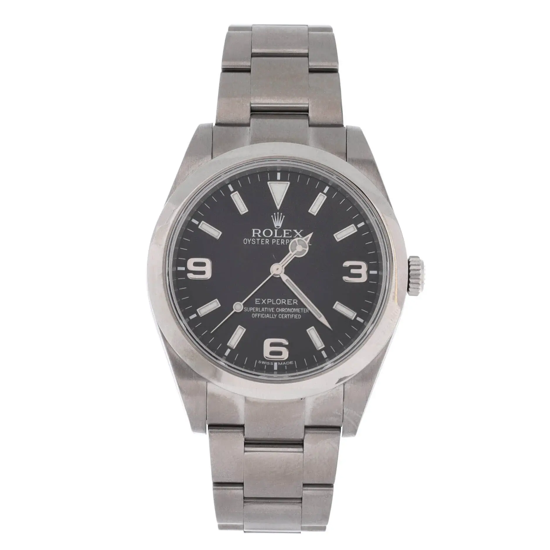 Pre-owned Rolex Oyster Perpetual Explorer Automatic Watch Stainless Steel 39 by Rebag